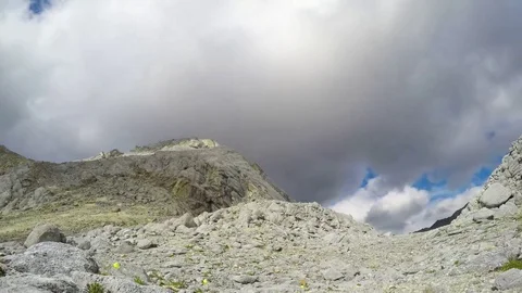 ProRes. Time lapse. Clouds over the mountains. Landscape. Siberia. Stock Footage 82384336