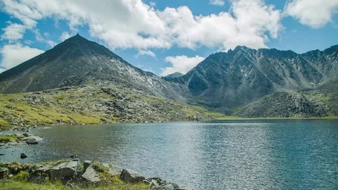 ProRes. Time lapse. Clouds over the mountains. Landscape. Siberia. Stock Footage 82808484