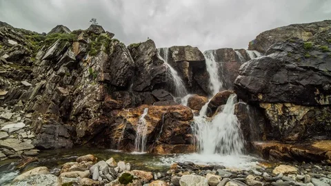 ProRes. Time lapse. Clouds over the mountains. Landscape. Siberia. Stock Footage 82808547