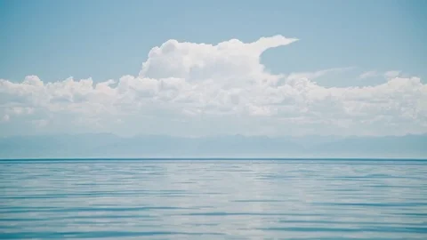 ProRes. Time lapse Clouds View Landscape. Siberia. Baikal lake shore. Video stock 81995042