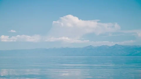 ProRes. Time lapse Clouds View Landscape. Siberia. Baikal lake shore. Video stock 81995138