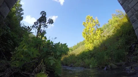 ProRes. Time lapse Clouds View Landscape. Siberia. Baikal lake shore. Video stock 81995372
