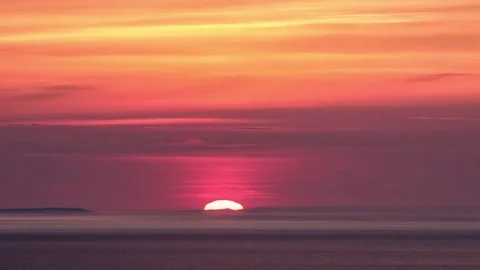 ProRes. Time lapse Sun Rays Clouds View Sunrise. Landscape. Siberia. Stock Footage 82594222