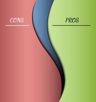 Pros and cons Stock Illustration