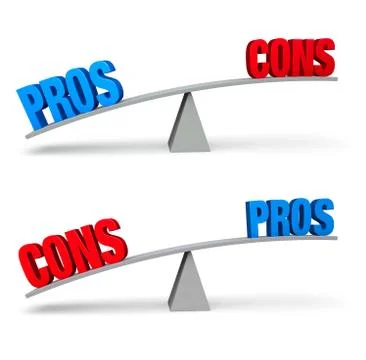 Pros and cons set Stock Illustration