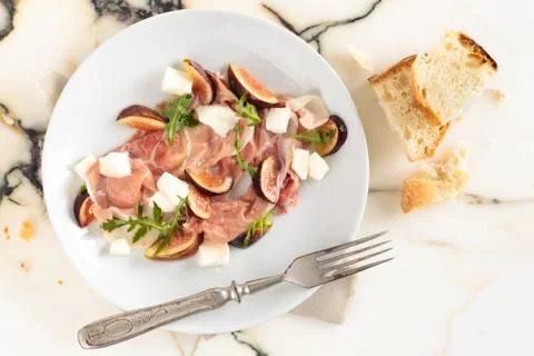Prosciuto salad. Stock Photos