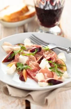 Prosciuto salad. Stock Photos