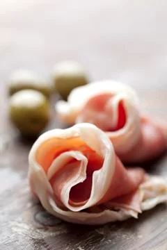 Prosciutto de parma Stock Photos