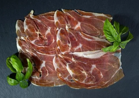 Prosciutto ham Stock Photos