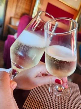 Prosecco stain Stock Photos