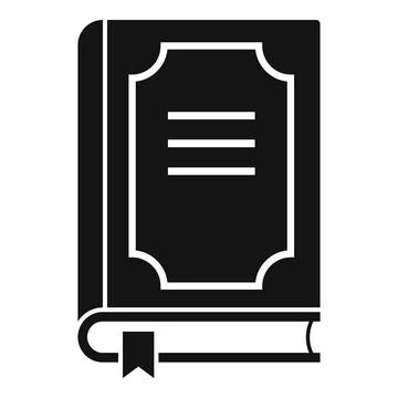 Prosecutor book icon, simple style Stock Illustration