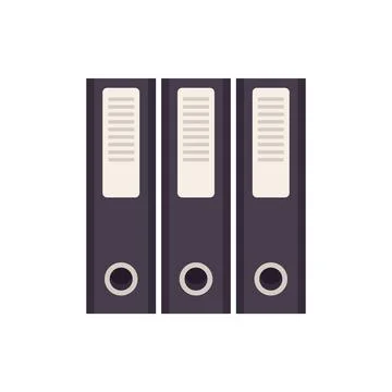 Prosecutor folder icon flat isolated vector Stock Illustration