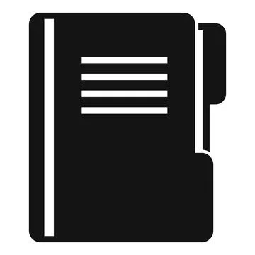Prosecutor folder icon, simple style Stock Illustration