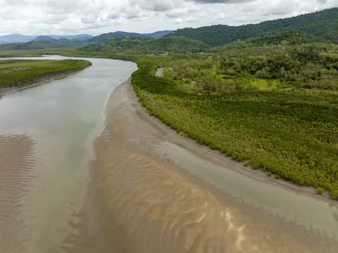 Proserpine River, Conway Beach, Queensland, Australia Stock Photos