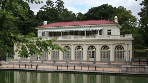 Prospect Park Boathouse Close Stock Footage 46773591