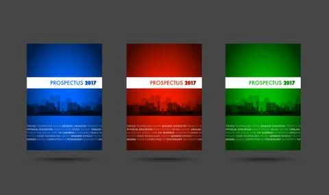 Prospectus 2017 group Stock Illustration