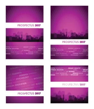 Prospectus 2017 pink group 스톡 일러스트