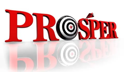 Prosper target Illustrazione stock