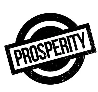 Prosperity rubber stamp Stock Illustration