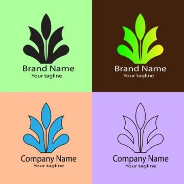 Prosperous Growth Logo Design Stock Illustration
