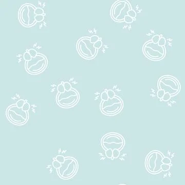 Prostate blocking urine canal line seamless pattern Illustrazione stock