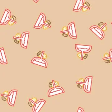 Prostate cancer vector seamless pattern Stock Illustration