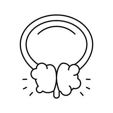 Prostate disease line icon vector illustration Illustrazione stock