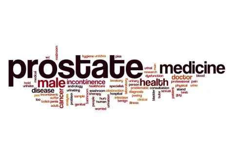 Prostate word cloud concept Illustrazione stock