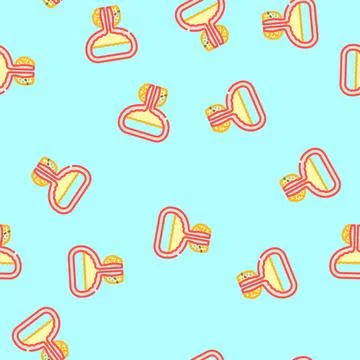 Prostatectomy urology vector seamless pattern Stock Illustration