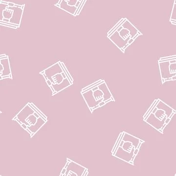 Prostheses 3d printing line vector seamless pattern Ilustración de archivo