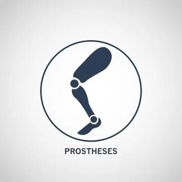 PROSTHESES logo vector icon design Stock Illustration