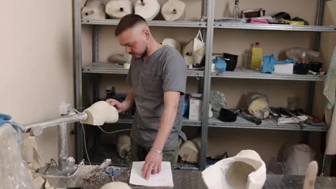 Prosthesis mold, Design optimization, Innovation prosthesis Video stock 260356068