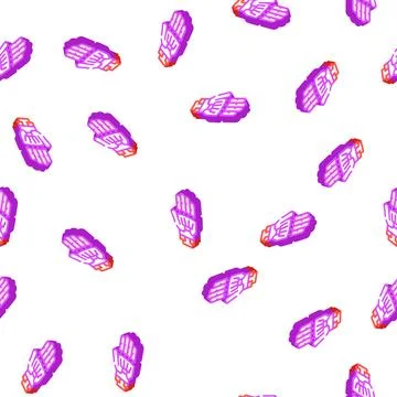 Prosthesis plastic isometric icon seamless pattern Stock Illustration