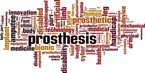 Prosthesis word cloud 스톡 일러스트