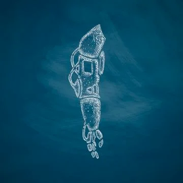 Prosthetic icon Stock Illustration