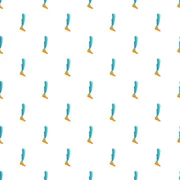 Prosthetic leg pattern symbolizing disability and bionics seamless イラスト素材