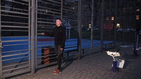 Prosthetic leg, Physical activity, Evening workout Stock-Footage 241697099