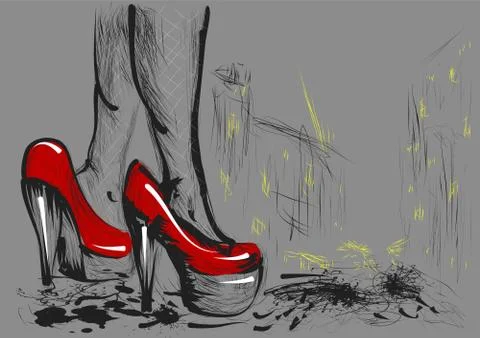 Prostitute Stock Illustration