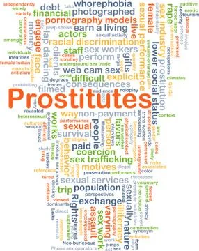 Prostitutes background concept Stock Illustration
