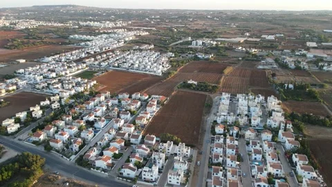 Protaras. Evening coast of Cyprus. Resort town in eastern Cyprus. 스톡 동영상 202020967
