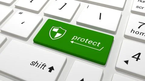 Protect and Secure Illustrazione stock