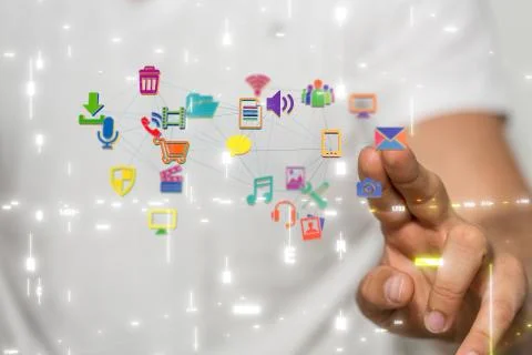 A Protect Cloud Information Data Concept.. Stock Photos