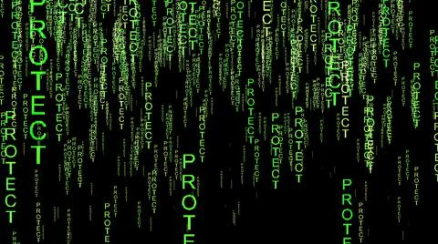 Protect data online code  concept Stock Illustration