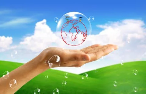 Protect the earth concept Stock Photos