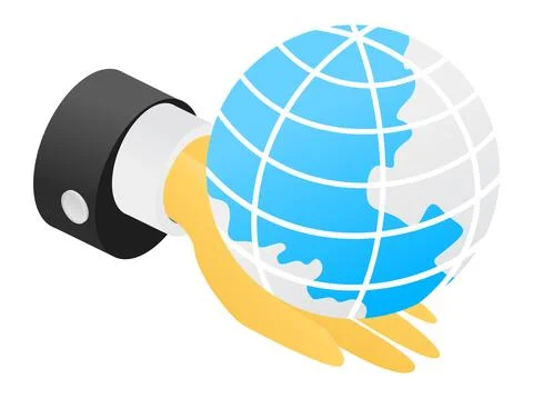 Protect the earth from disaster Stock Illustration