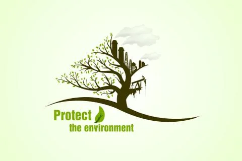 Protect the environment. Stock Illustration