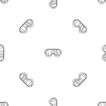 Protect goggles pattern seamless vector Stock Illustration