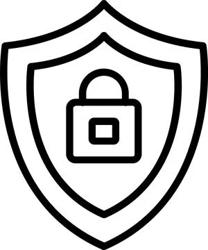 Protect Line Icon Design Stock Illustration