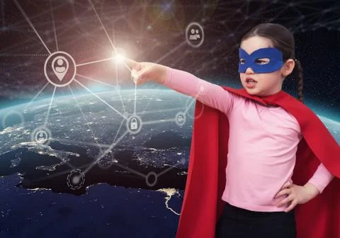 Protect the personal data in the world. 3D rendering elements of this image Stock Photos