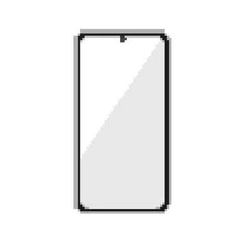 Protect phone screen protector pixel art vector illustration Ilustración de archivo